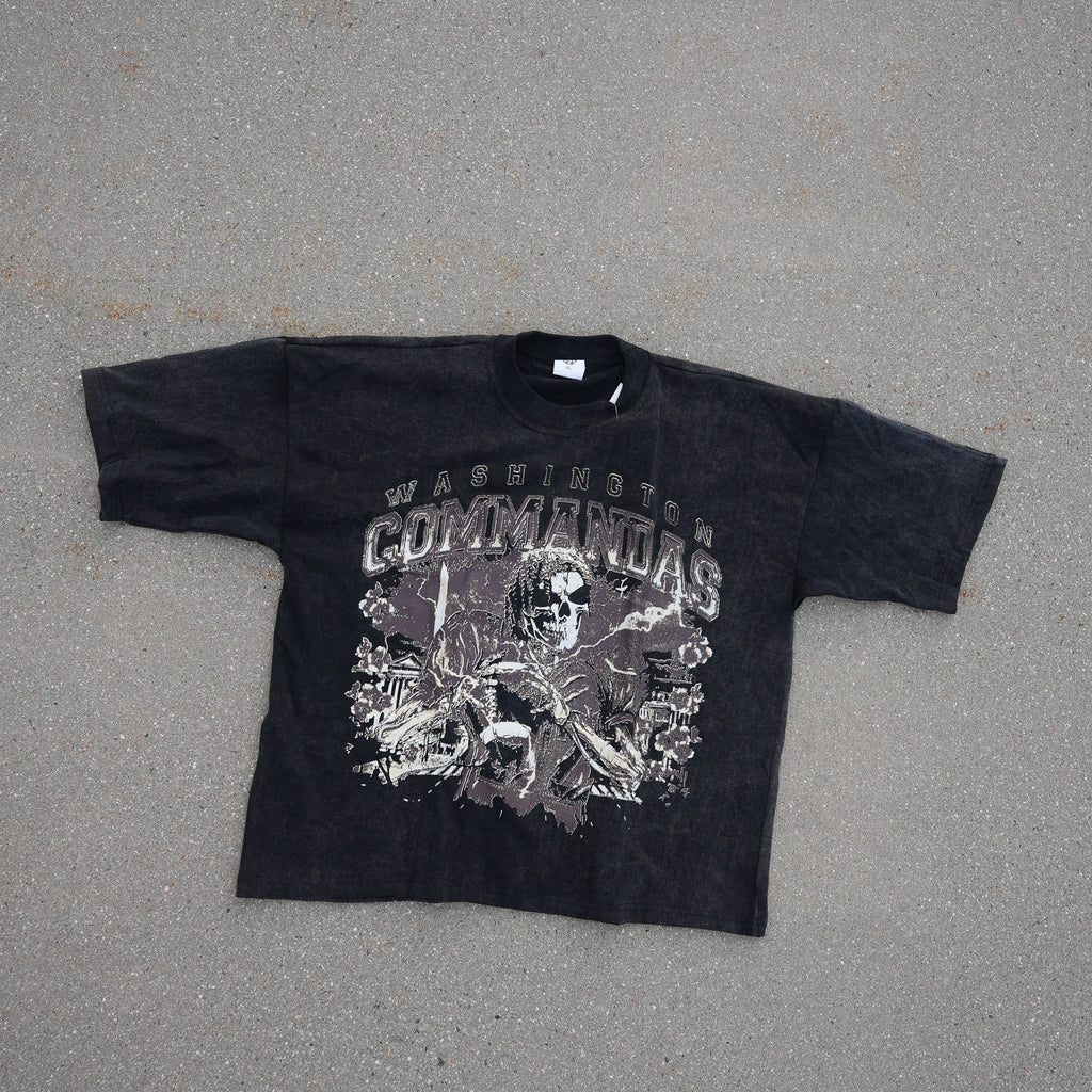 "Commandas" Acid Wash Tee