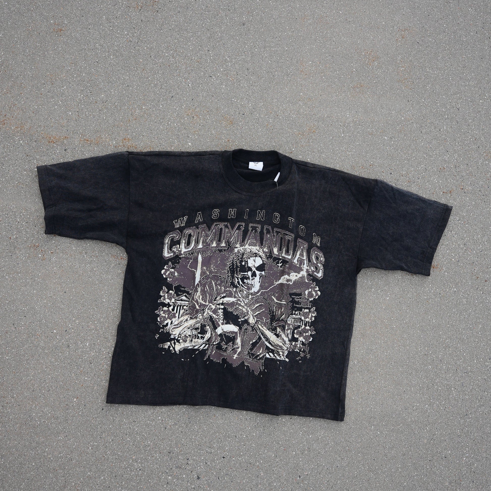 "Commandas" Acid Wash Tee