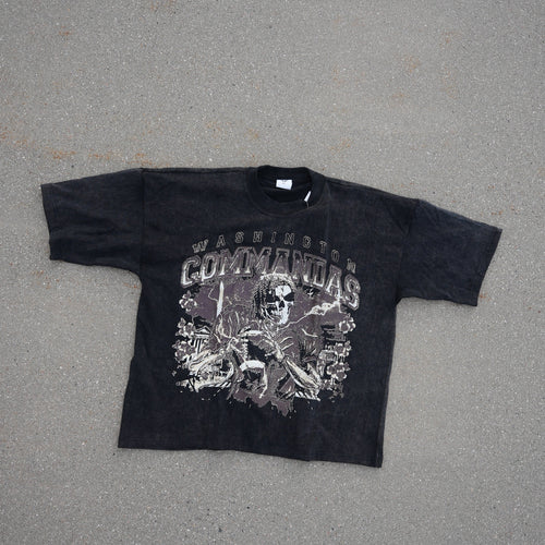 "Commandas" Acid Wash Tee