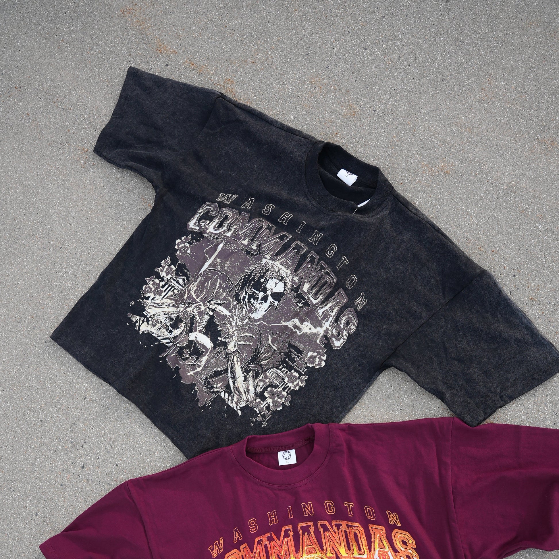 "Commandas" Acid Wash Tee